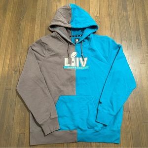 NFL New Era Super Bowl 54 2020 blue gray cut & sewn pullover hoodie pullover